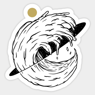 Space Wave Sticker